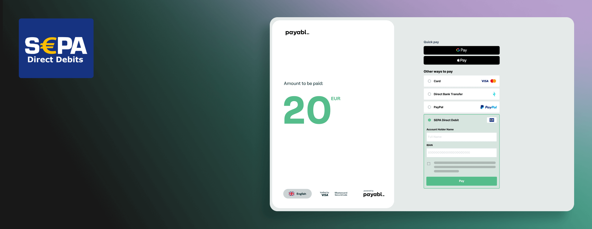 What is a SEPA direct debit mandate and how does it work?