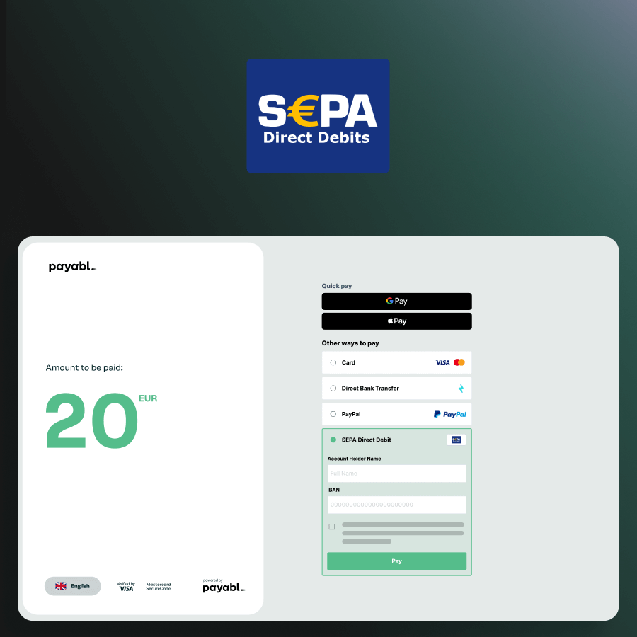 What is a SEPA direct debit mandate and how does it work?
